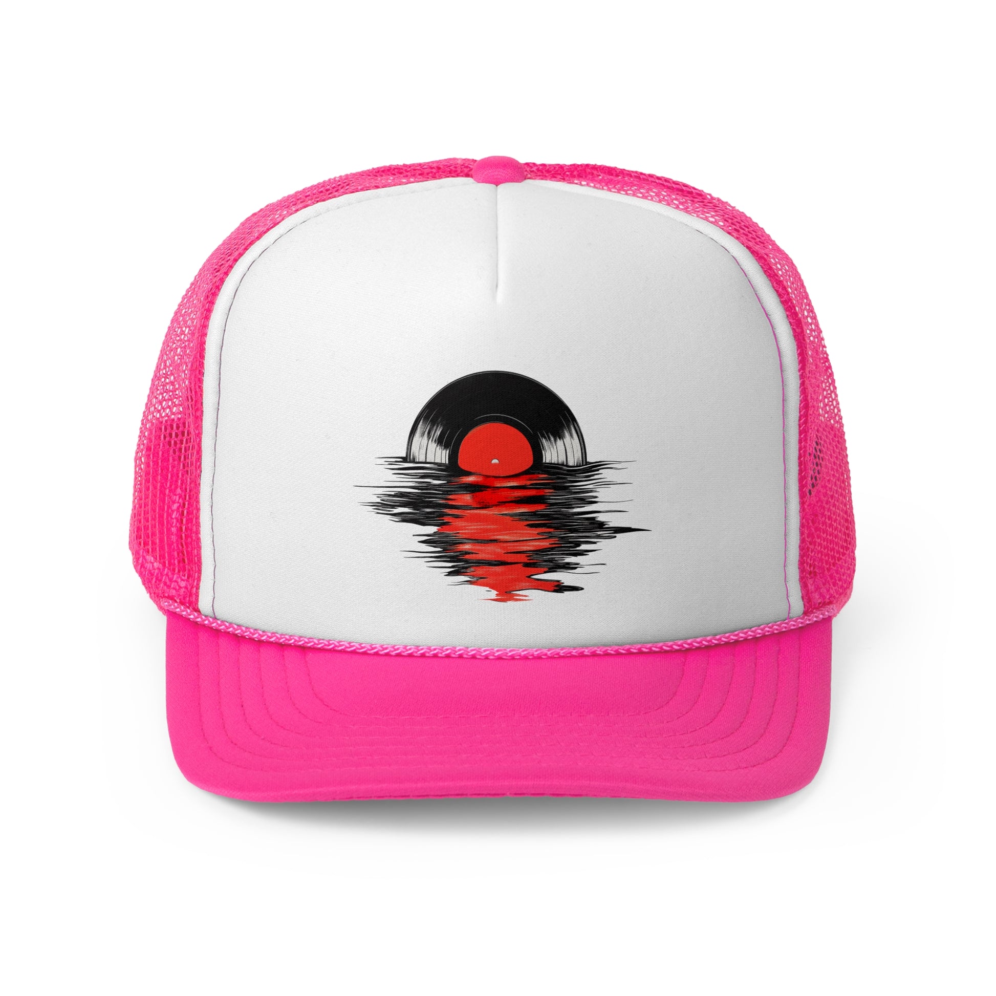 Record Sunset - Retro Trucker Cap - Throwback Paradise #