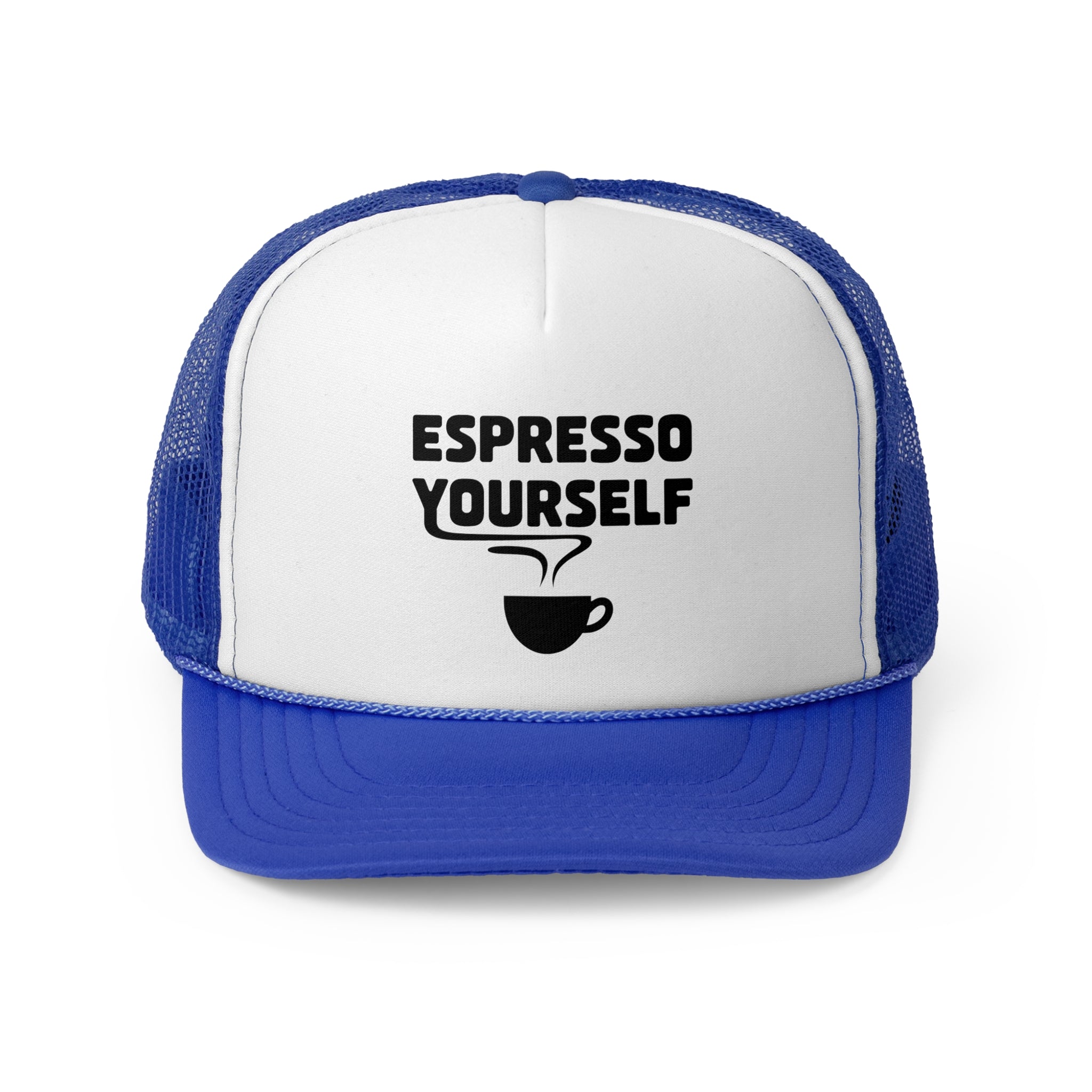 Espresso Yourself - Retro Trucker Cap - Throwback Paradise #