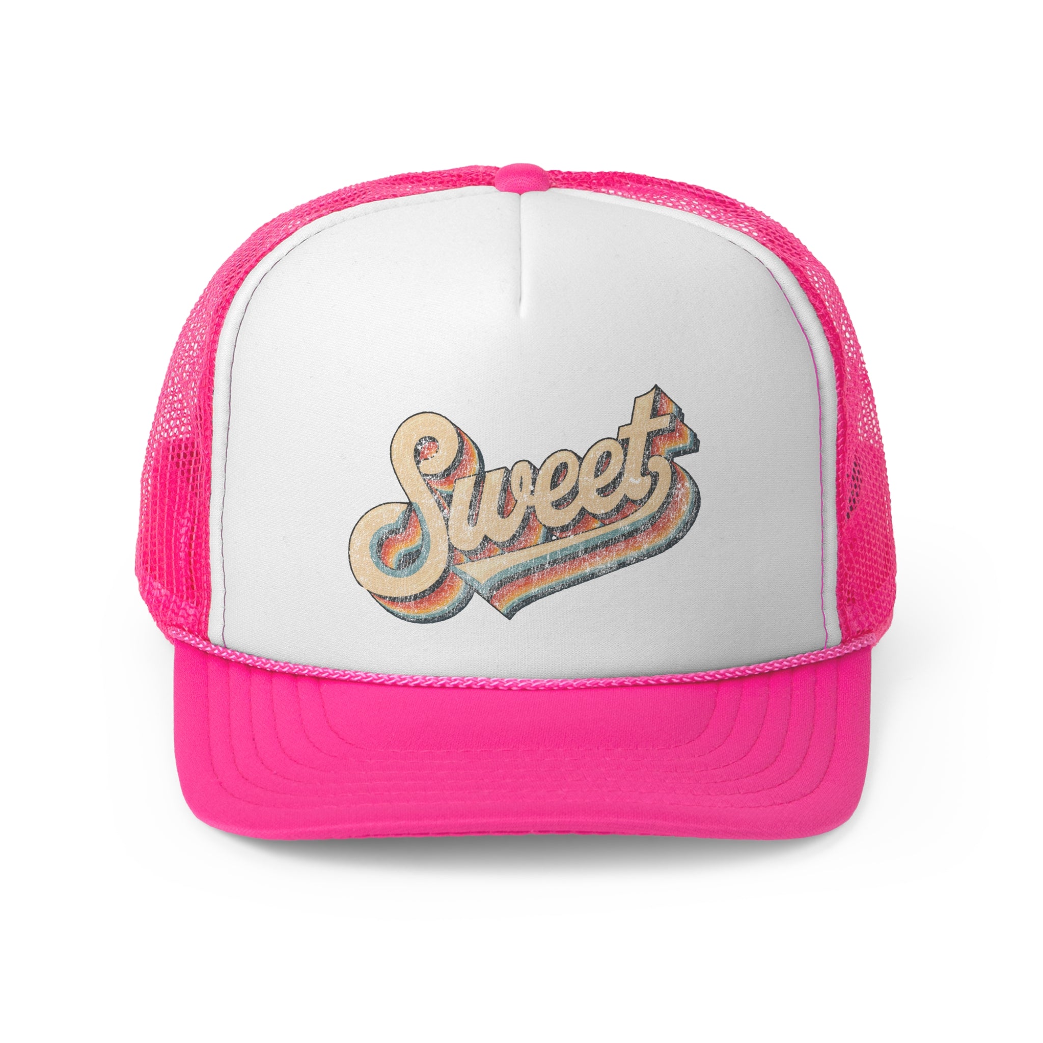 Sweet - Retro Trucker Cap - Throwback Paradise #