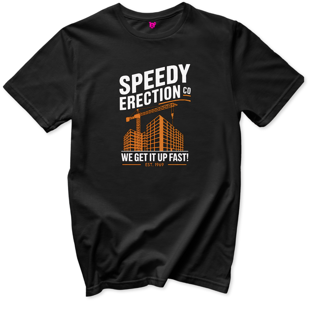 Speedy Erections T-Shirt - Throwback Paradise #