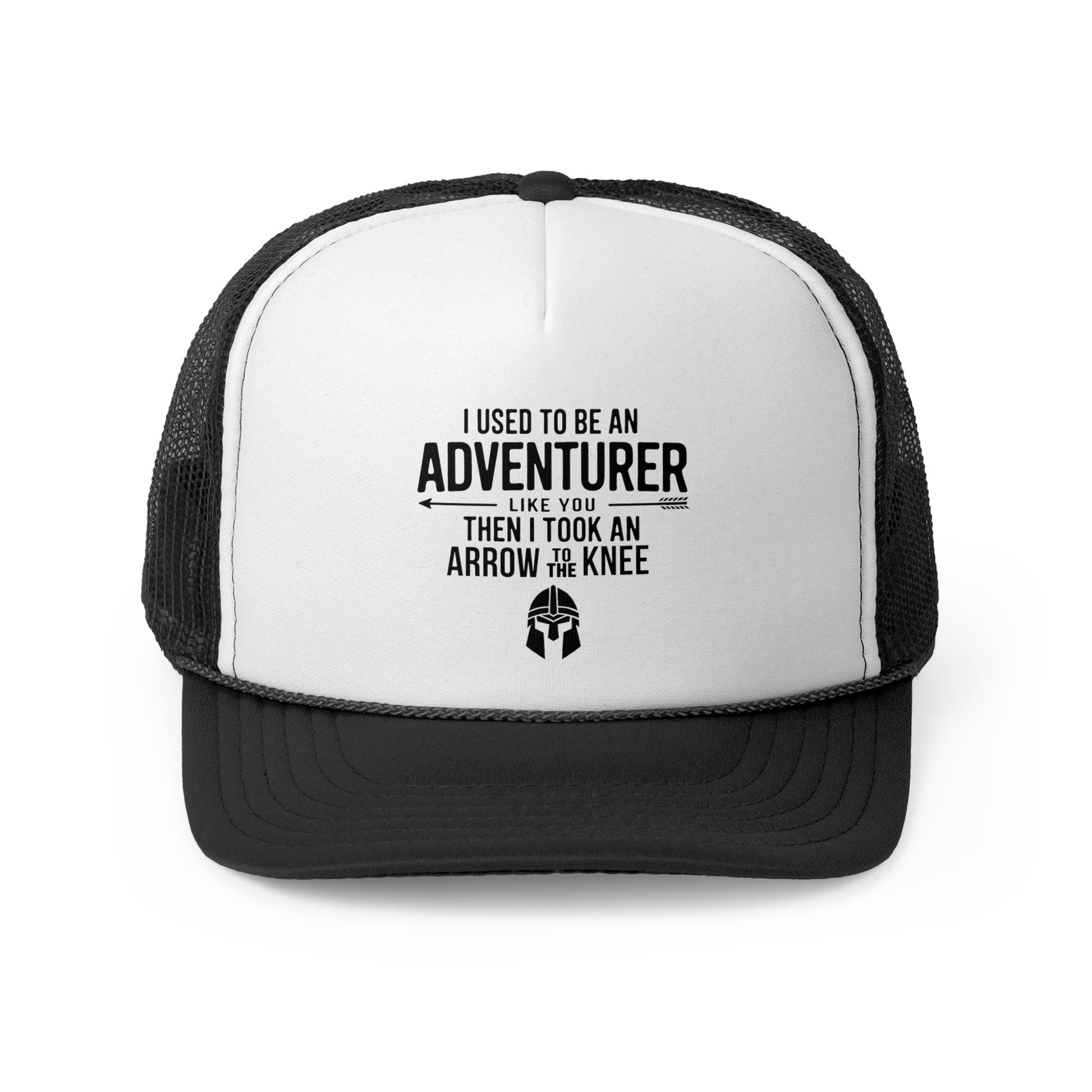 Arrow to the knee - Retro Trucker Cap - Throwback Paradise #