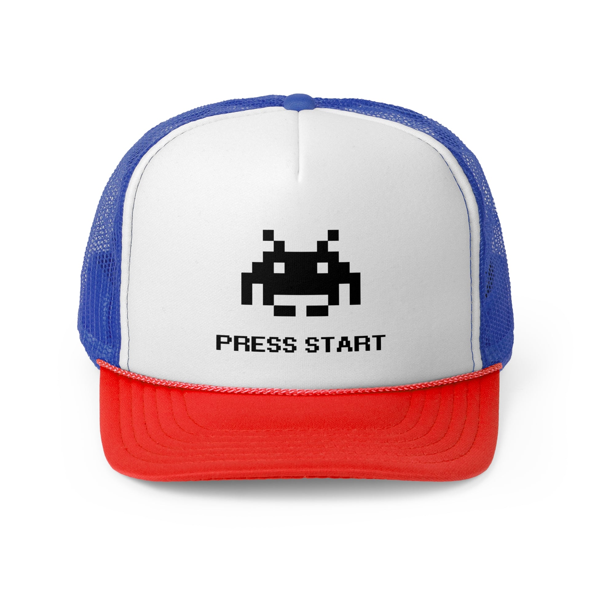 Press Start - Retro Trucker Cap - Throwback Paradise #