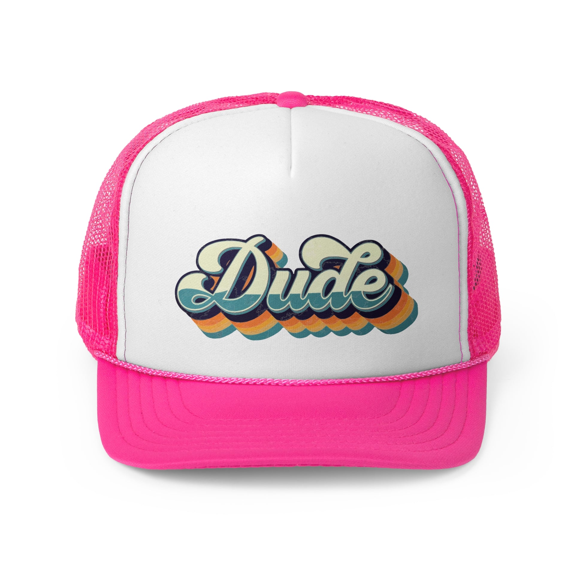 Dude - Retro Trucker Cap - Throwback Paradise #