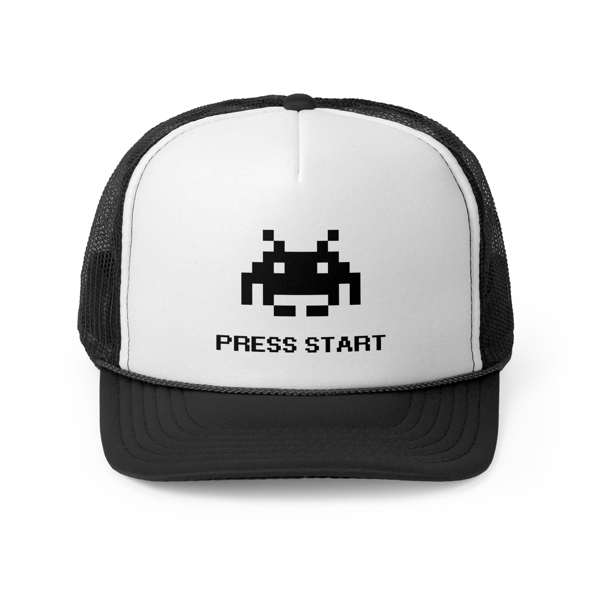 Press Start - Retro Trucker Cap - Throwback Paradise #