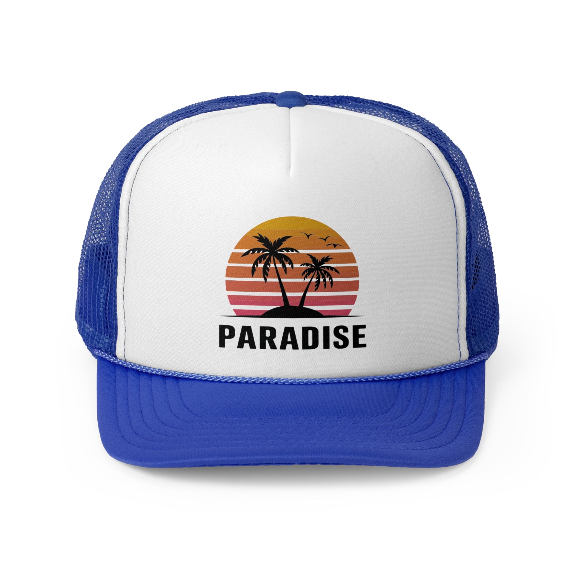 Paradise - Retro Trucker Cap - Throwback Paradise #