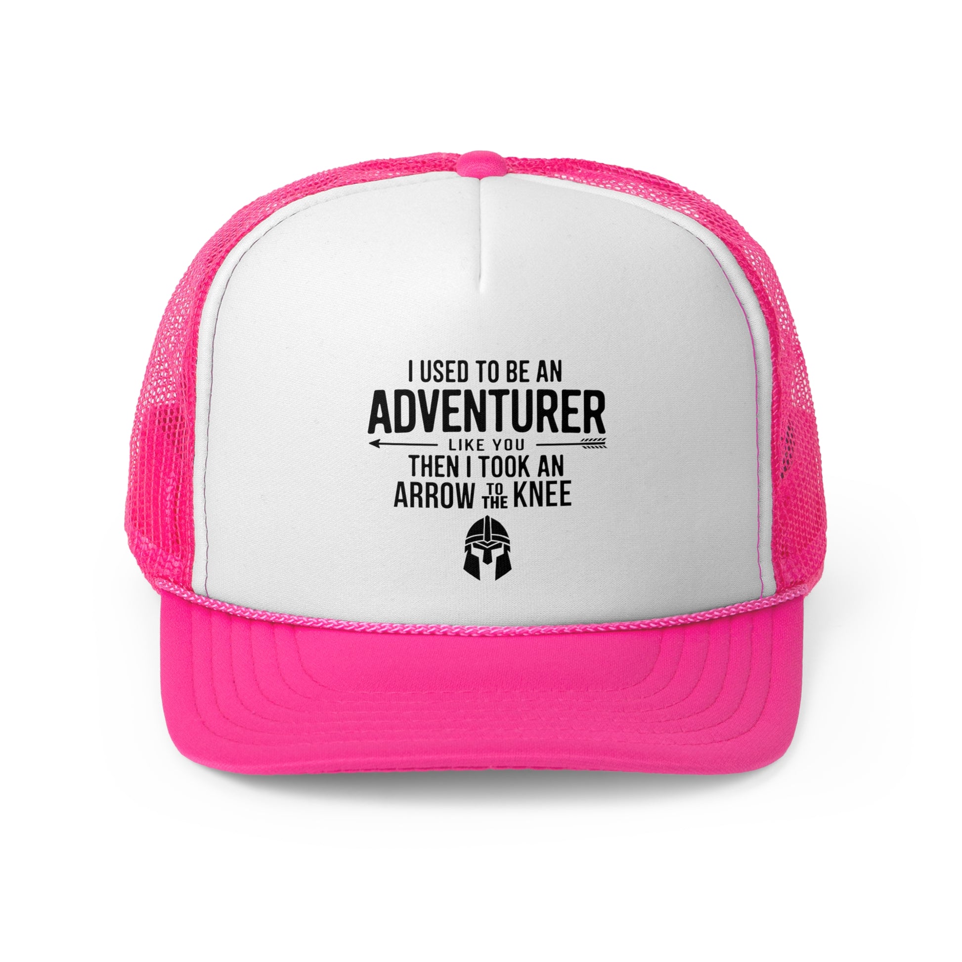 Arrow to the knee - Retro Trucker Cap - Throwback Paradise #