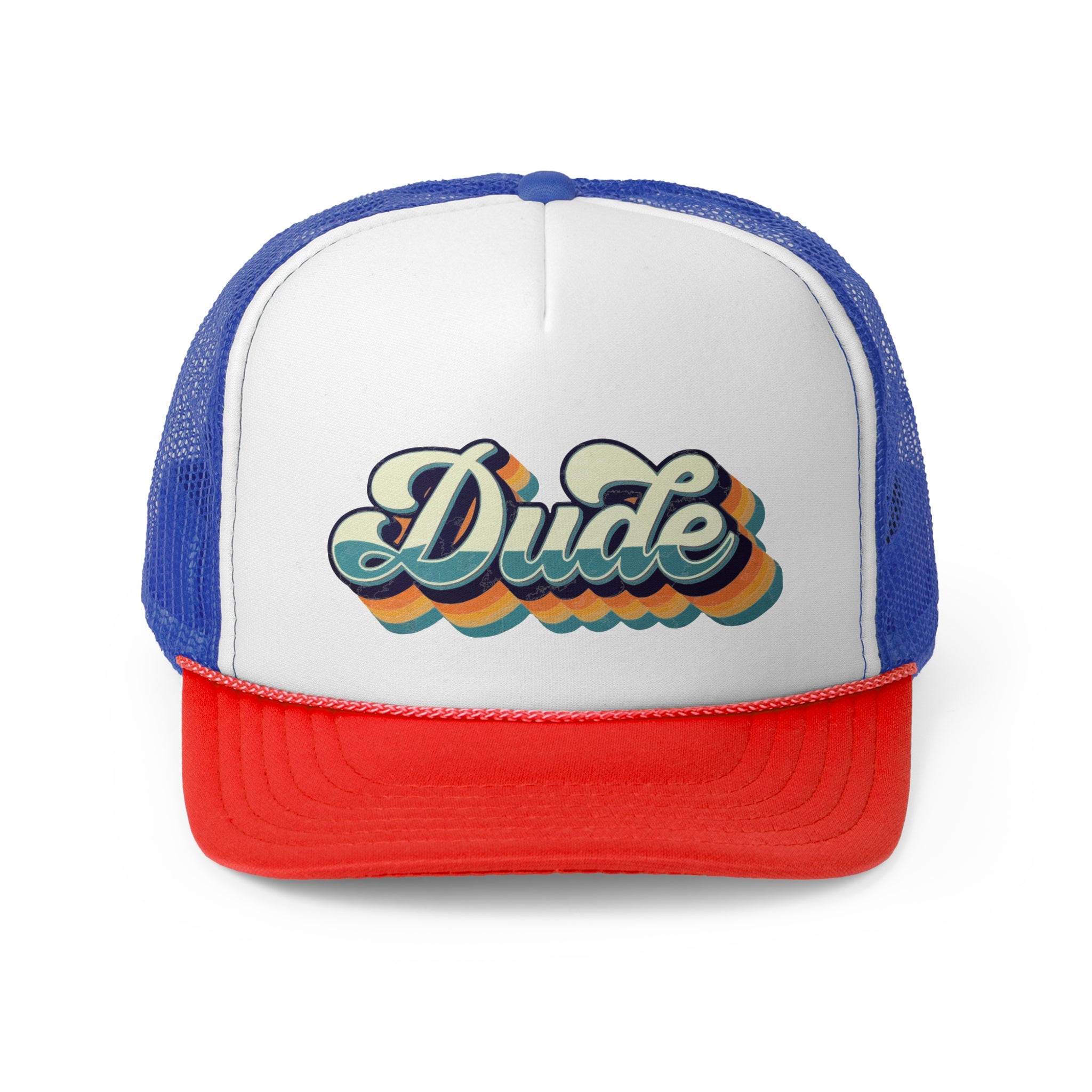 Dude - Retro Trucker Cap - Throwback Paradise #