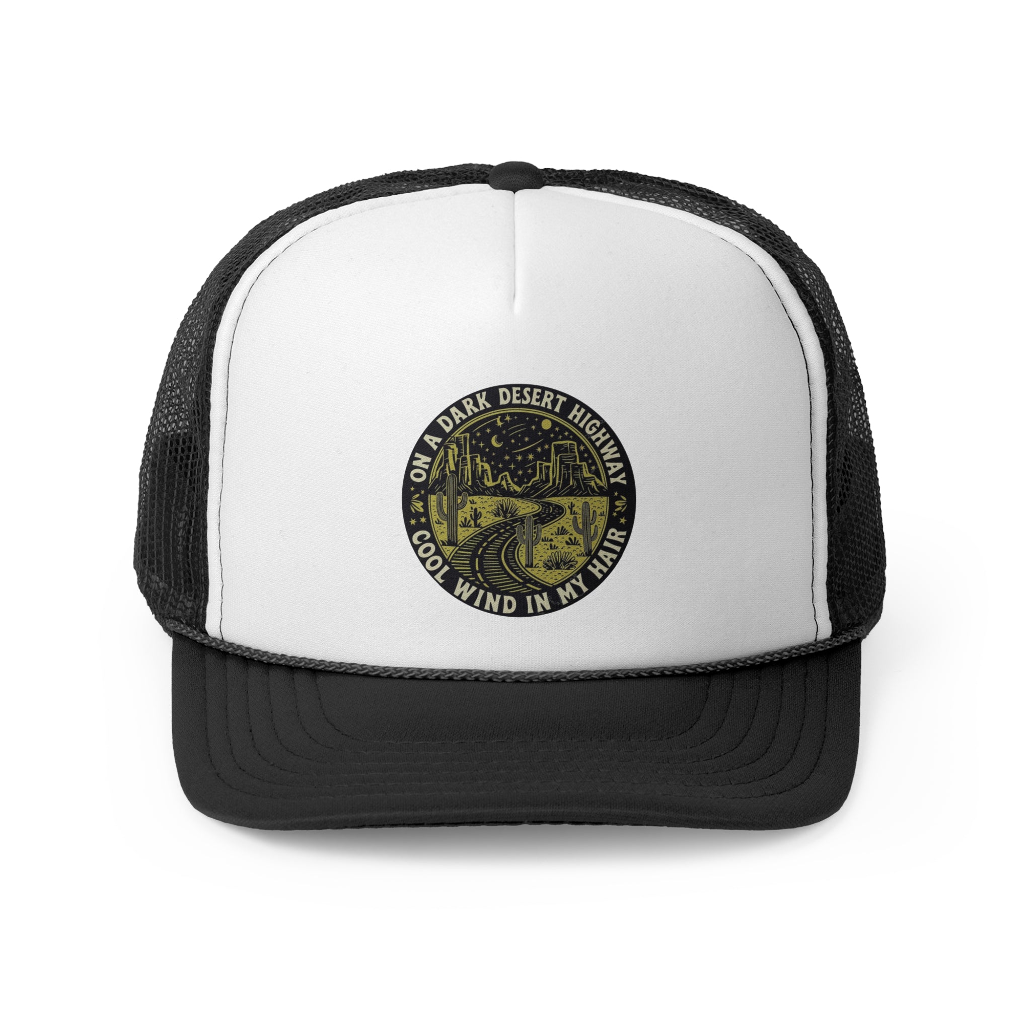 Dark Desert Highway - Retro Trucker Cap - Throwback Paradise #