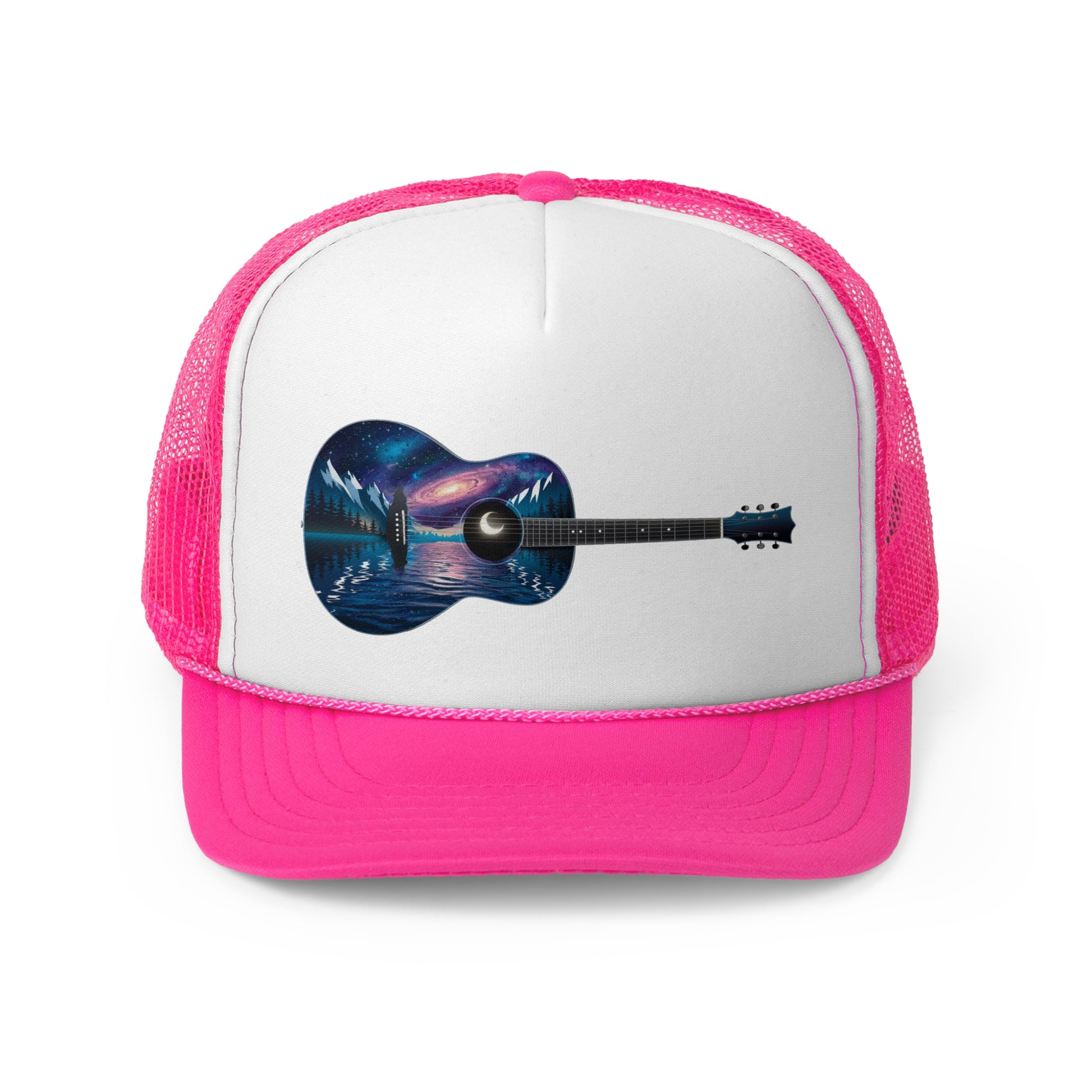 Cosmic Guitar - Retro Trucker Cap - Throwback Paradise #