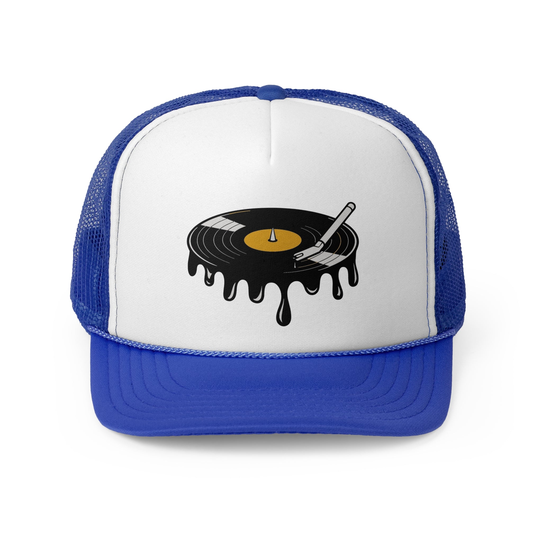 Melted Record - Retro Trucker Cap - Throwback Paradise #