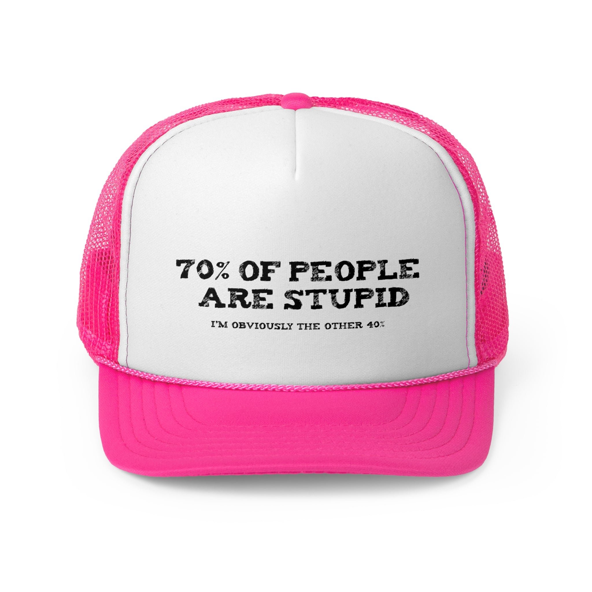 Stupid People - Retro Trucker Cap - Throwback Paradise #