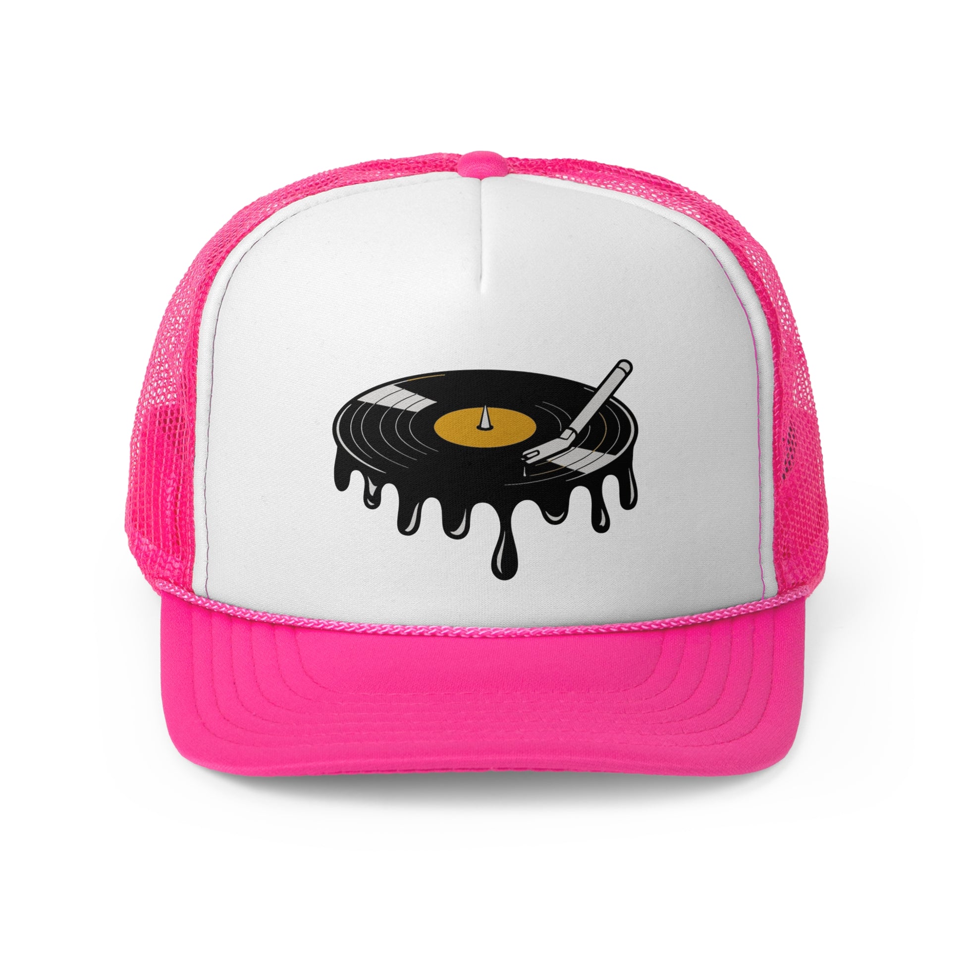 Melted Record - Retro Trucker Cap - Throwback Paradise #