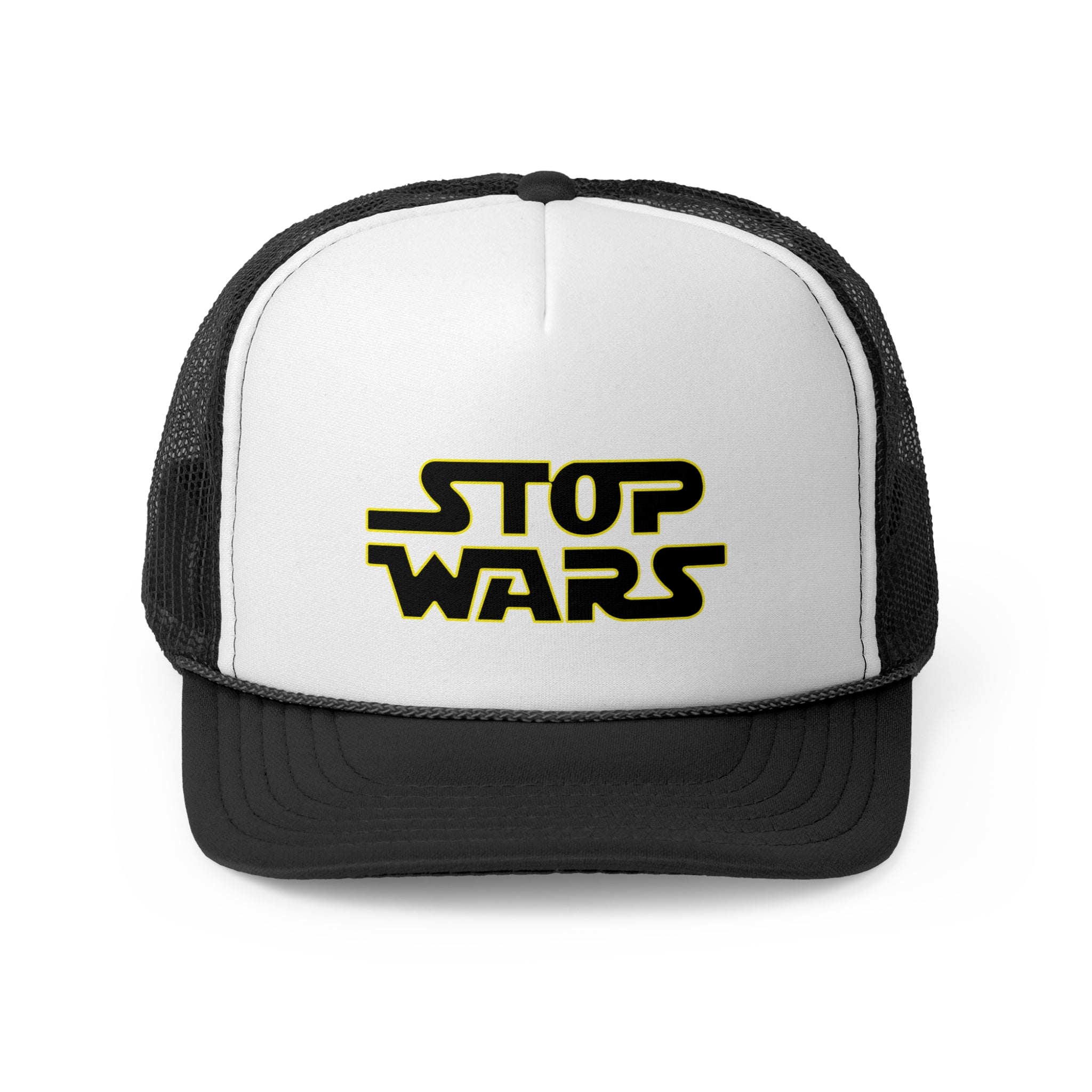 Stop Wars - Retro Trucker Cap - Throwback Paradise #