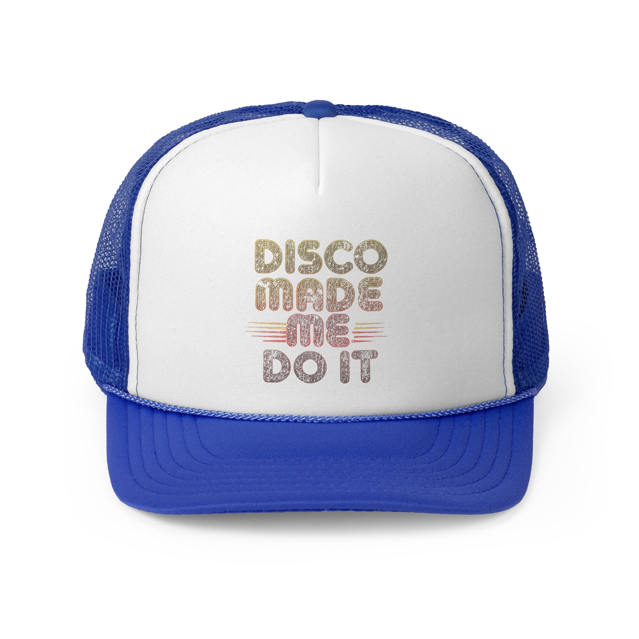 Disco Made me do it - Retro Trucker Cap - Throwback Paradise #