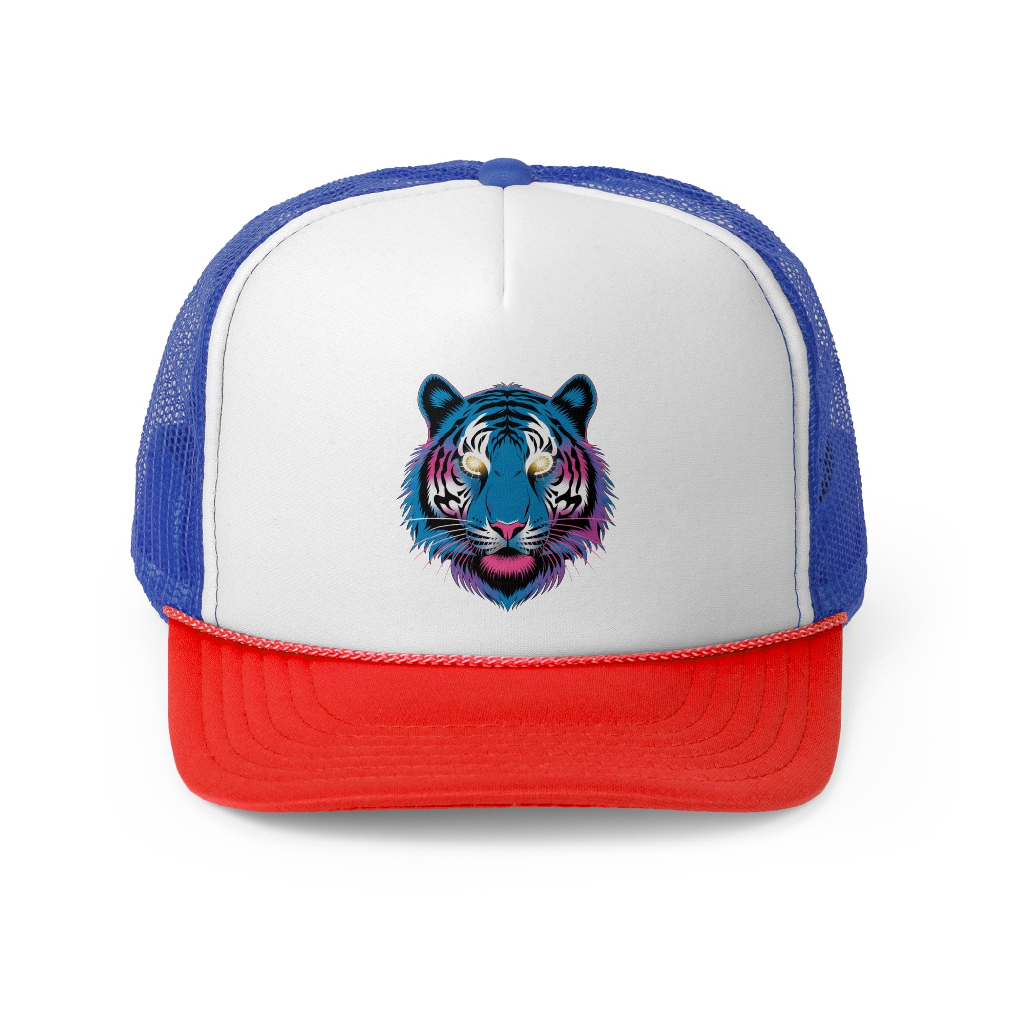 Vaporware Tiger - Retro Trucker Cap - Throwback Paradise #