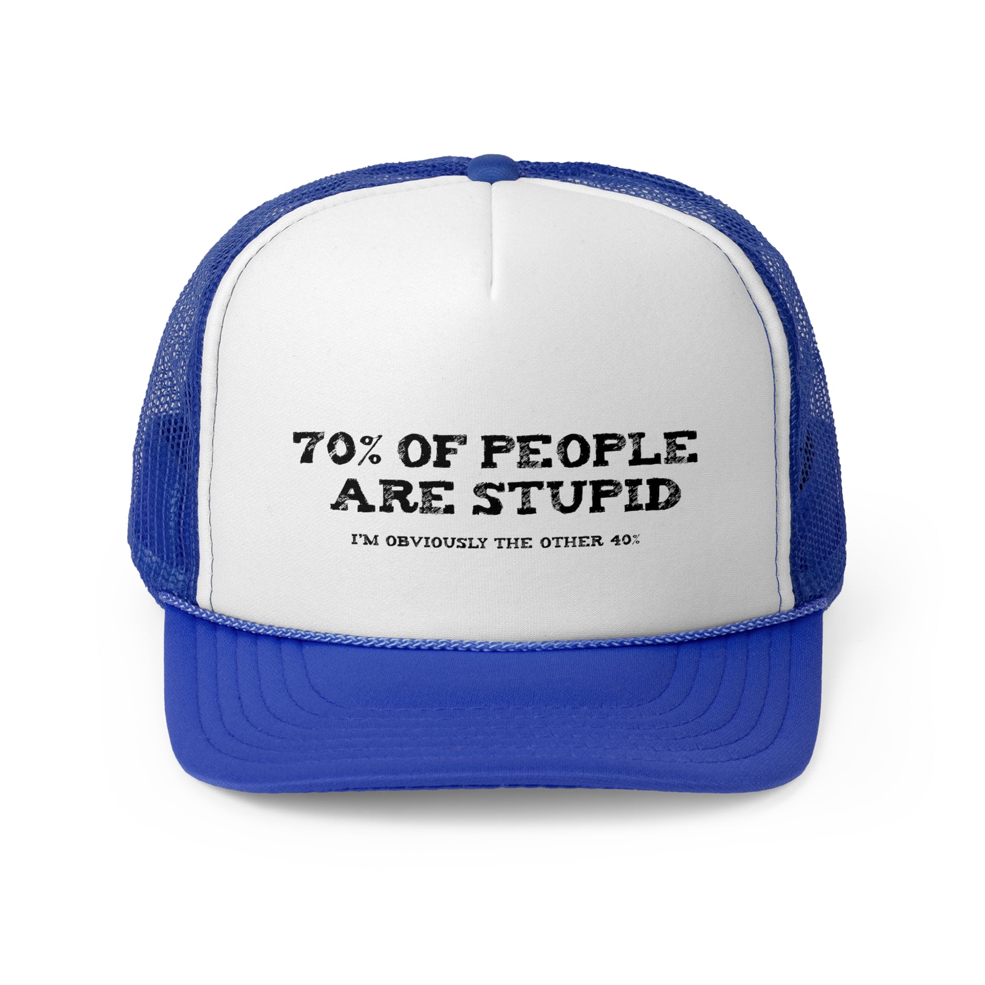 Stupid People - Retro Trucker Cap - Throwback Paradise #