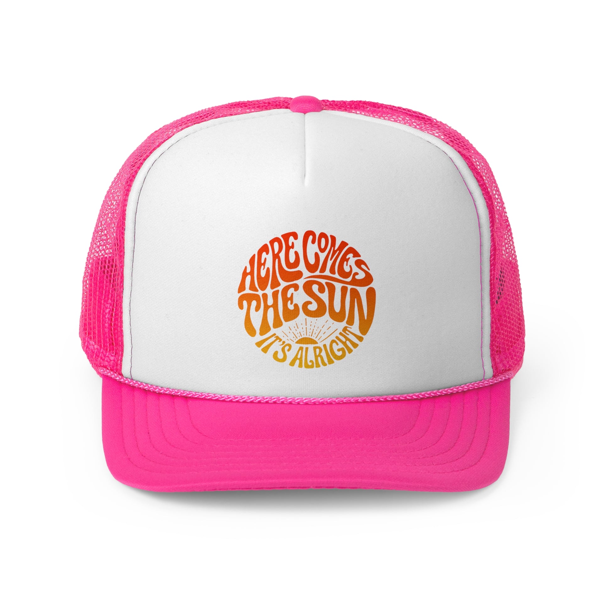 Here comes the sun - Retro Trucker Cap - Throwback Paradise #