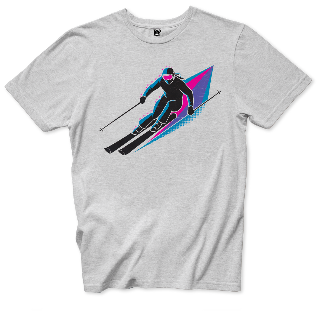 Retro Ski T-Shirt - Throwback Paradise #