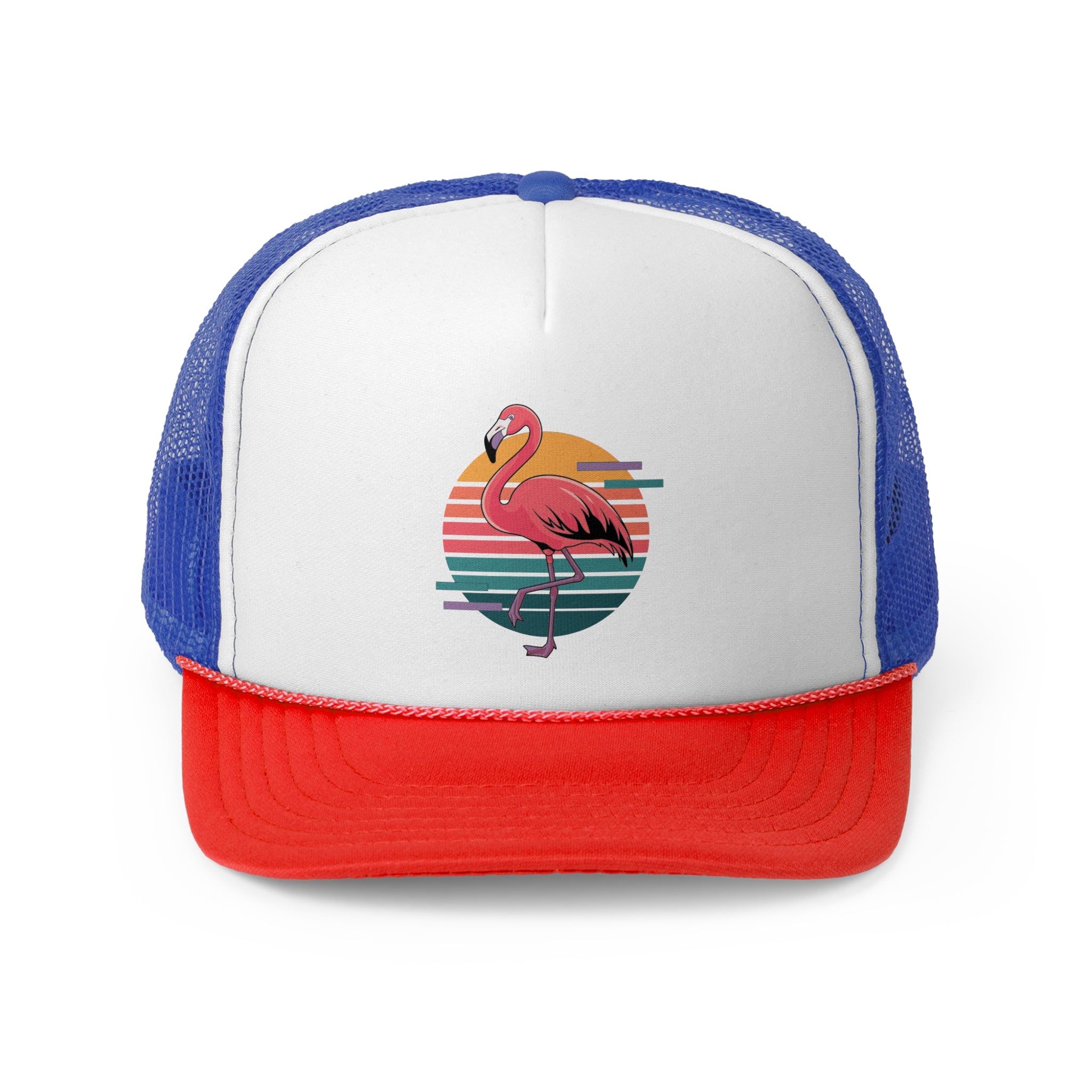 Flamingo - Retro Trucker Cap - Throwback Paradise #