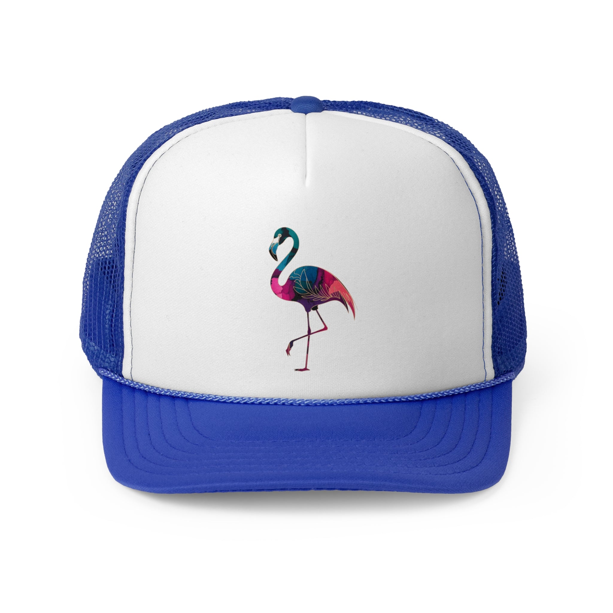 Gradient Flamingo - Retro Trucker Cap - Throwback Paradise #