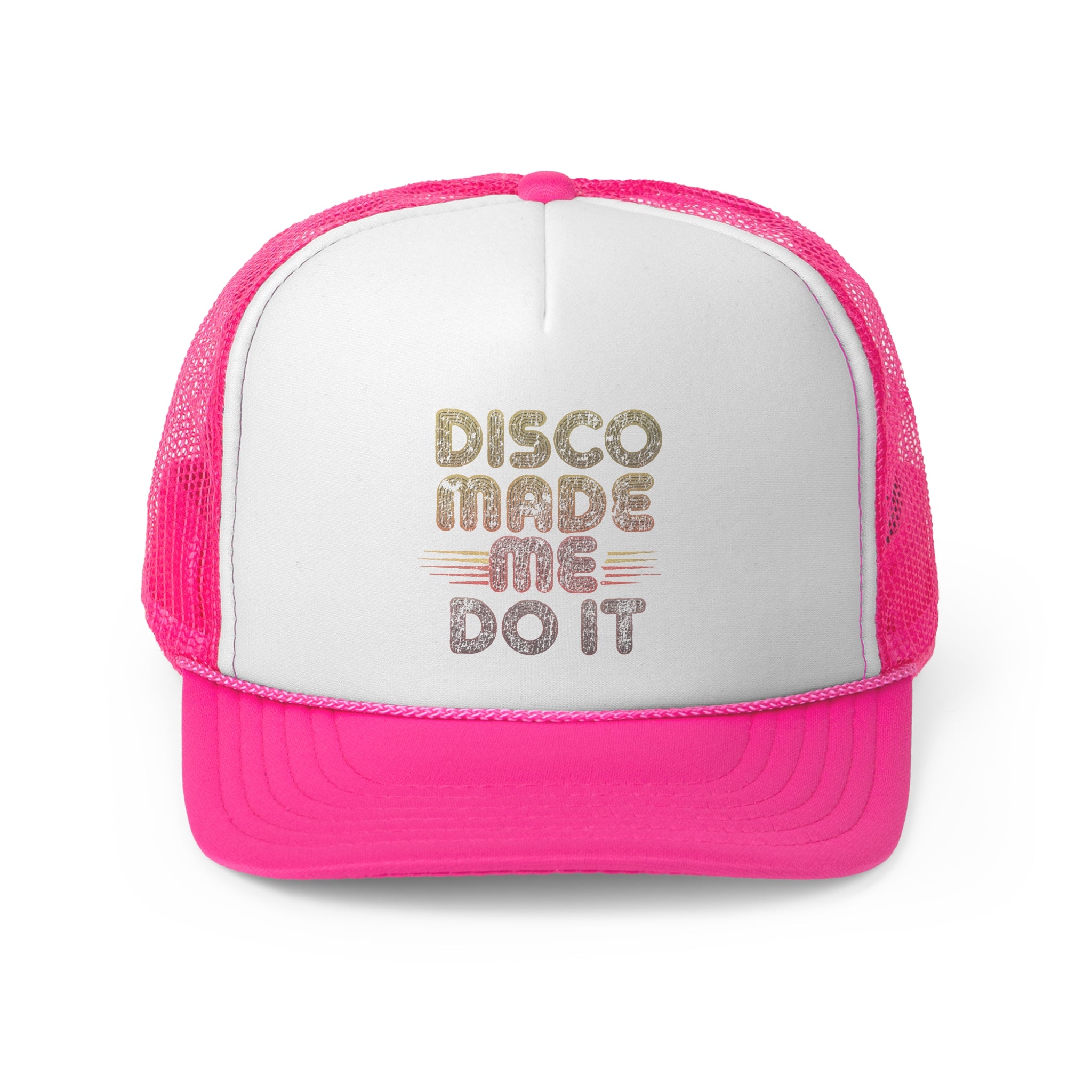 Disco Made me do it - Retro Trucker Cap - Throwback Paradise #