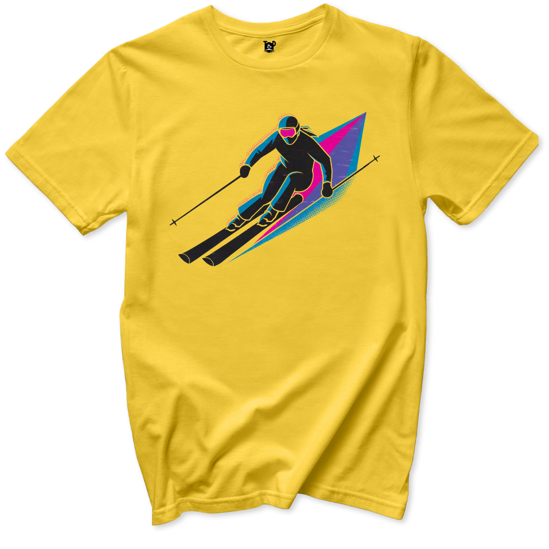 Retro Ski T-Shirt - Throwback Paradise #