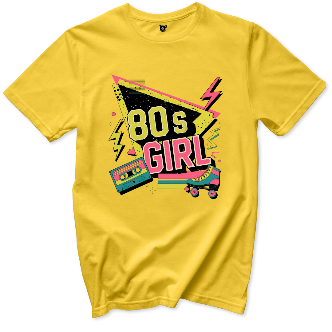 80s Girl T-Shirt - Throwback Paradise #