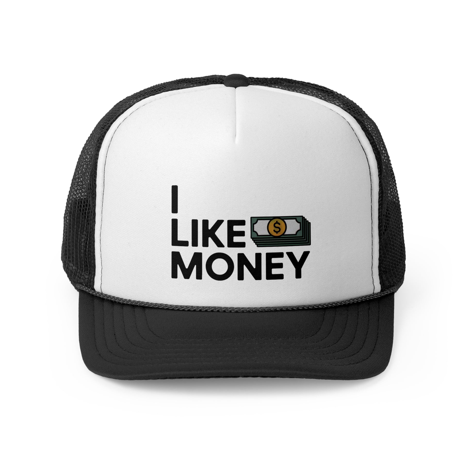 I like Money - Retro Trucker Cap - Throwback Paradise #