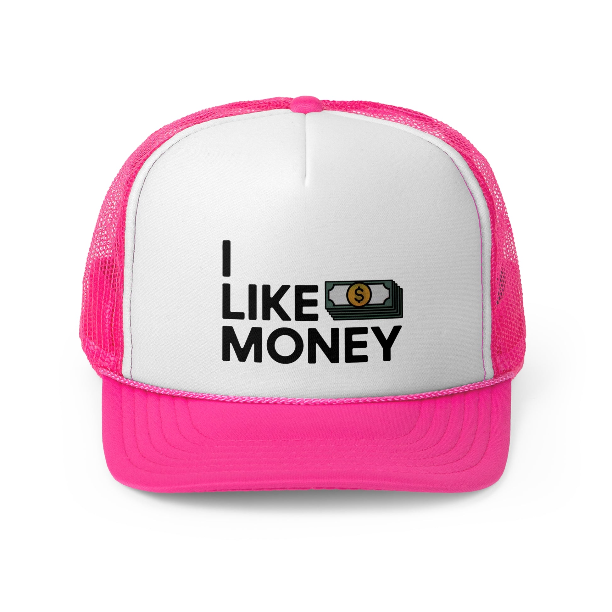 I like Money - Retro Trucker Cap - Throwback Paradise #