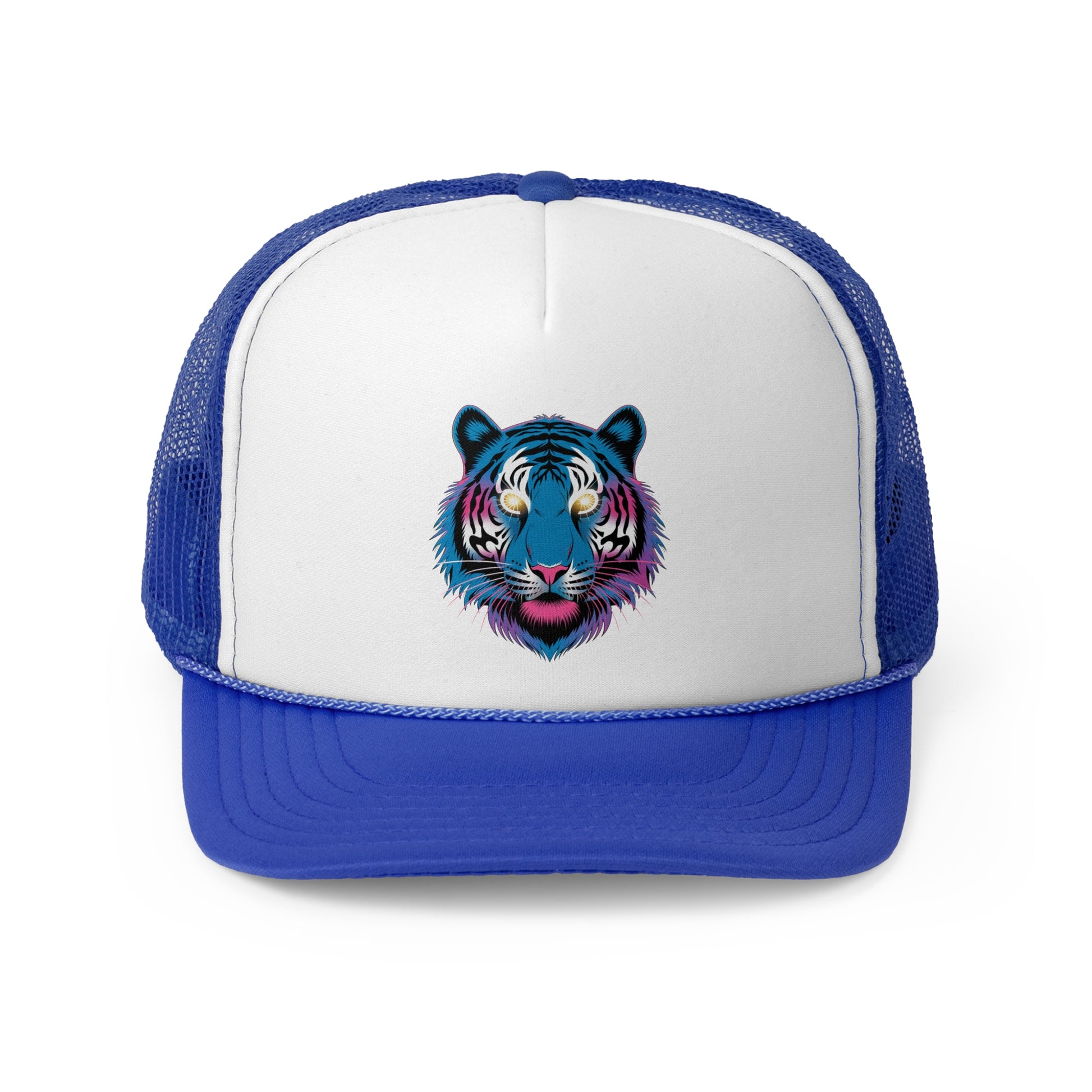 Vaporware Tiger - Retro Trucker Cap - Throwback Paradise #