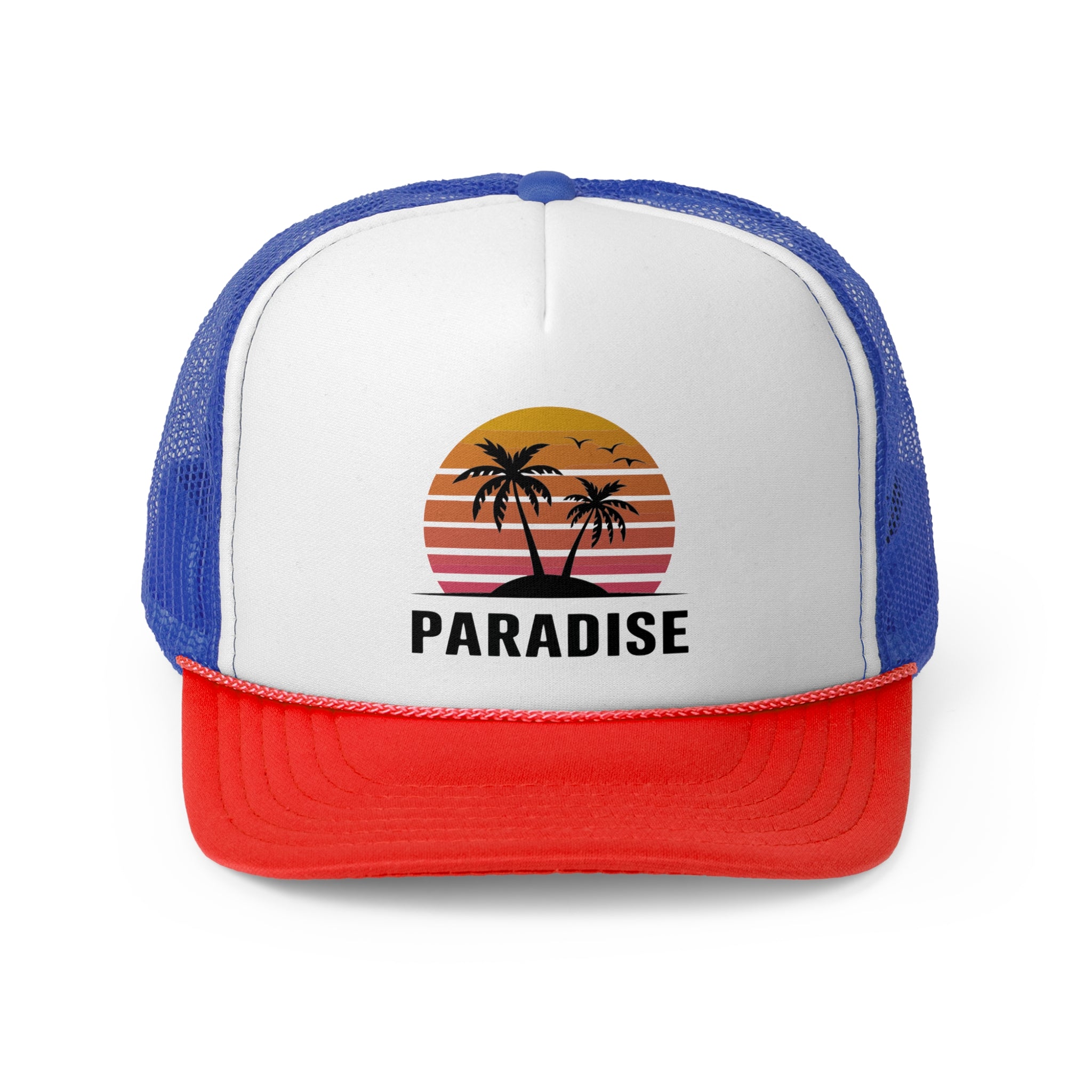 Paradise - Retro Trucker Cap - Throwback Paradise #