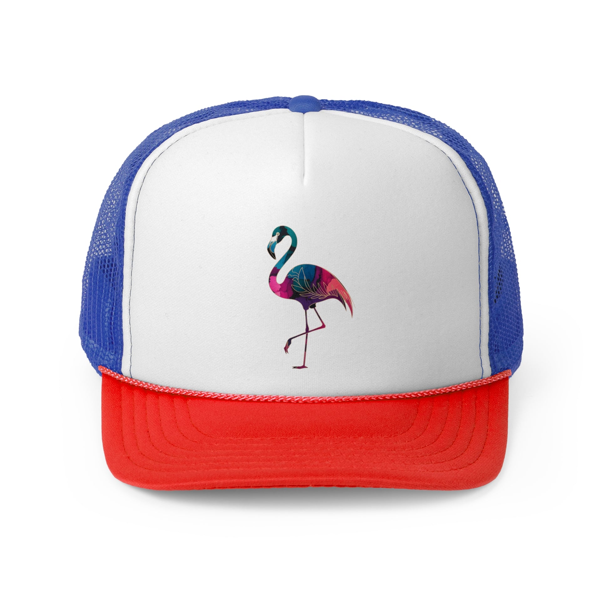 Gradient Flamingo - Retro Trucker Cap - Throwback Paradise #