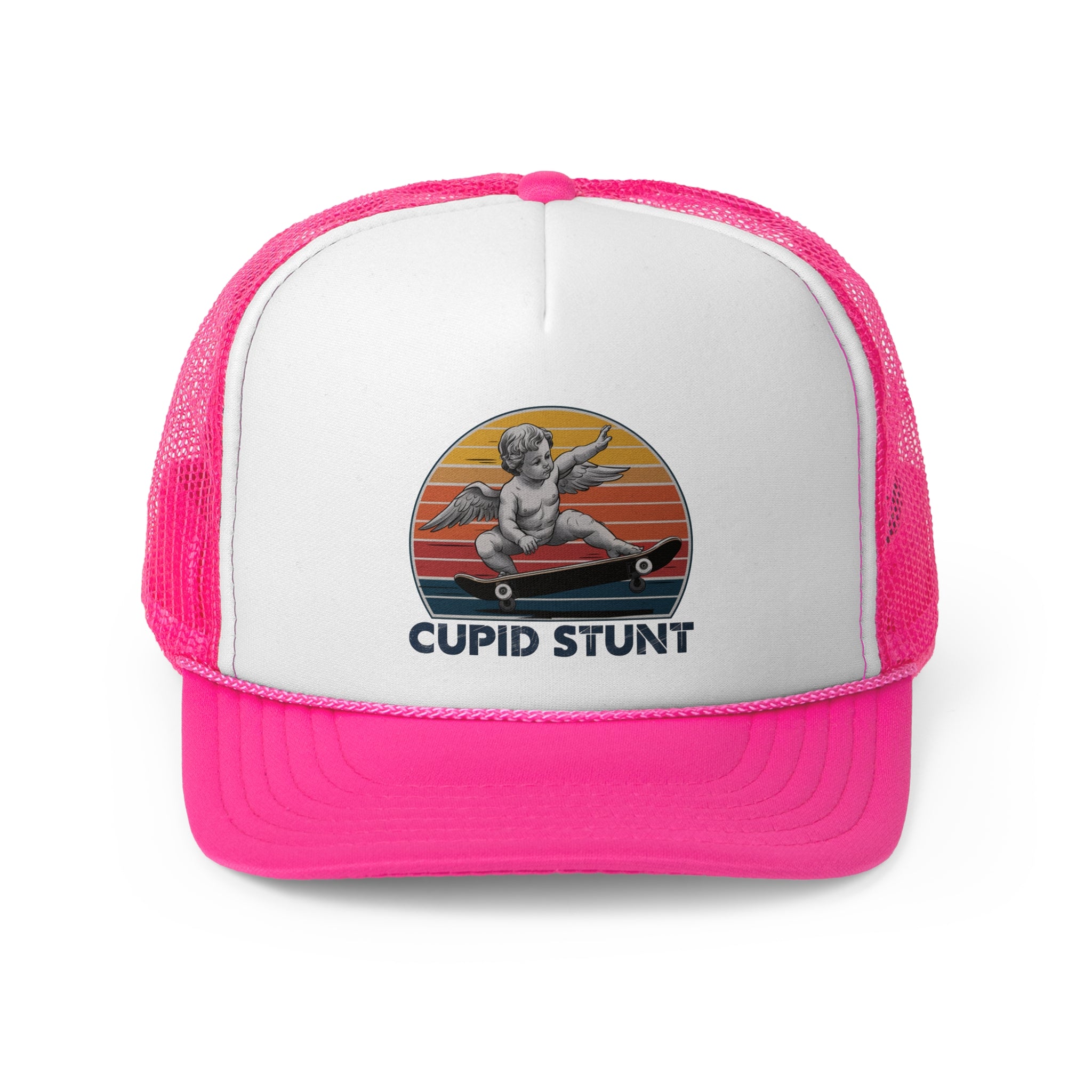 Cupid Stunt - Retro Trucker Cap - Throwback Paradise #