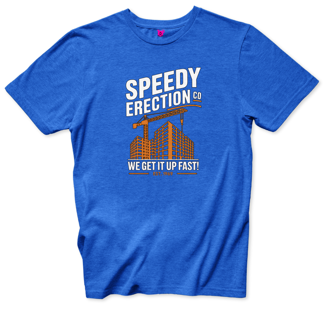 Speedy Erections T-Shirt - Throwback Paradise #