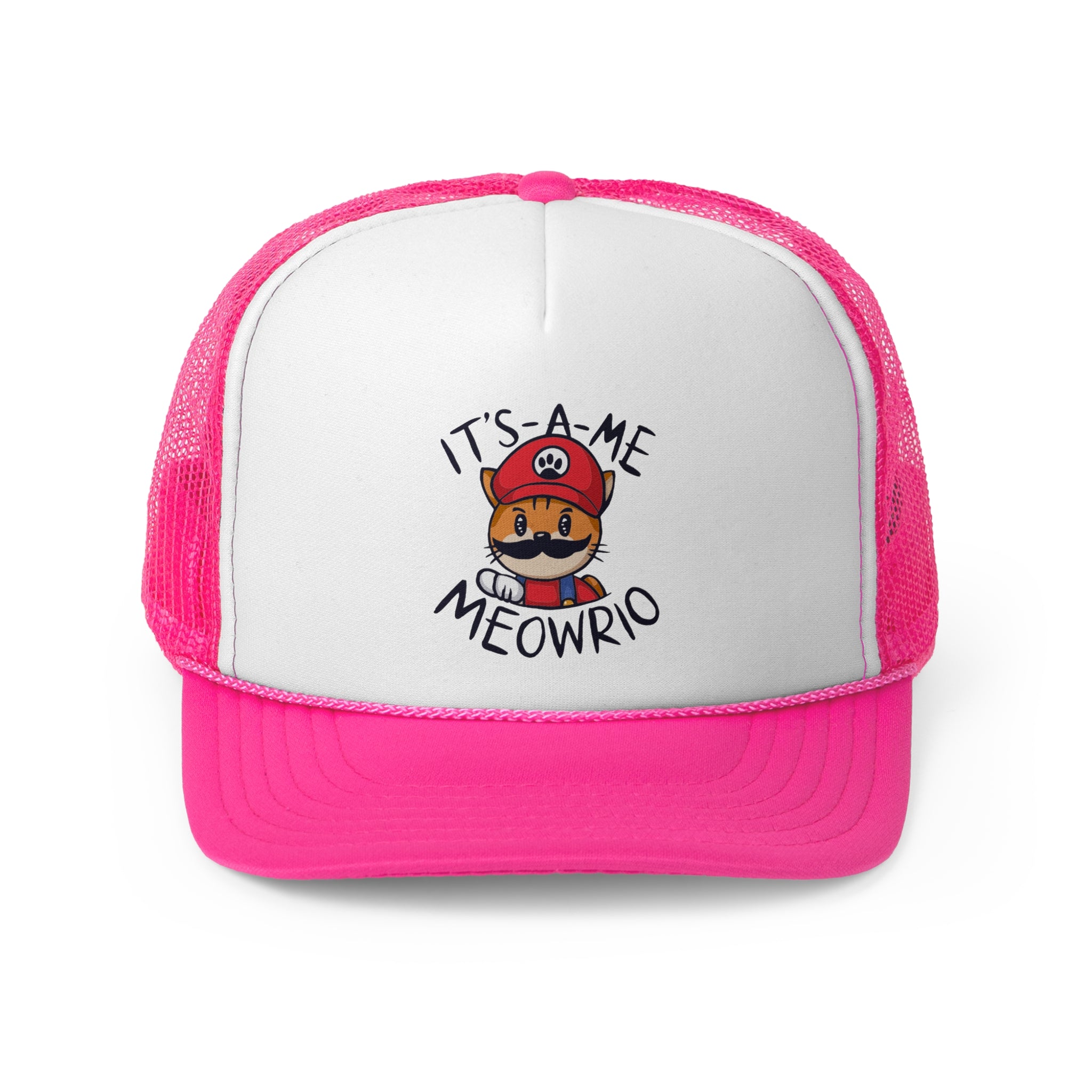 Meowrio - Retro Trucker Cap - Throwback Paradise #