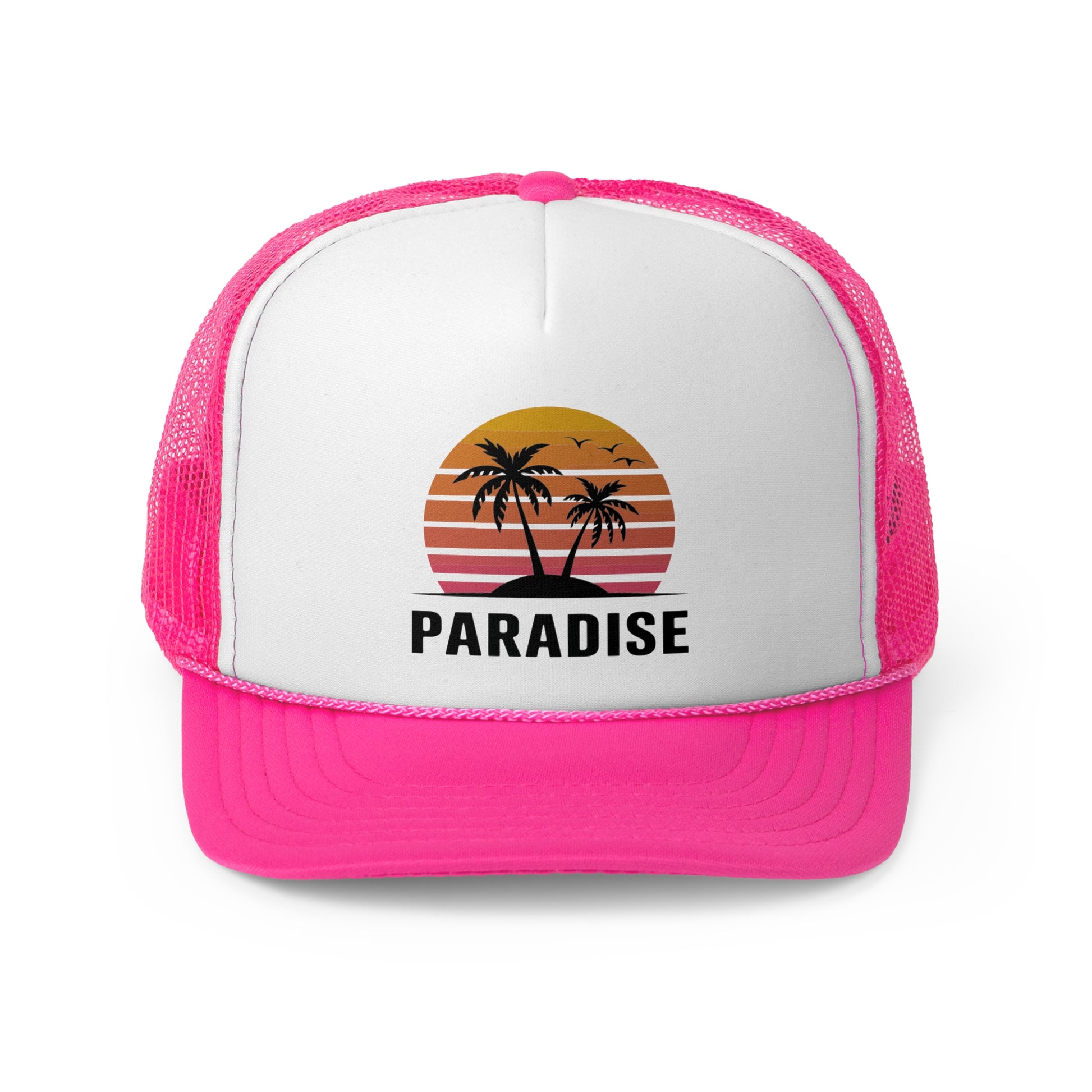 Paradise - Retro Trucker Cap - Throwback Paradise #