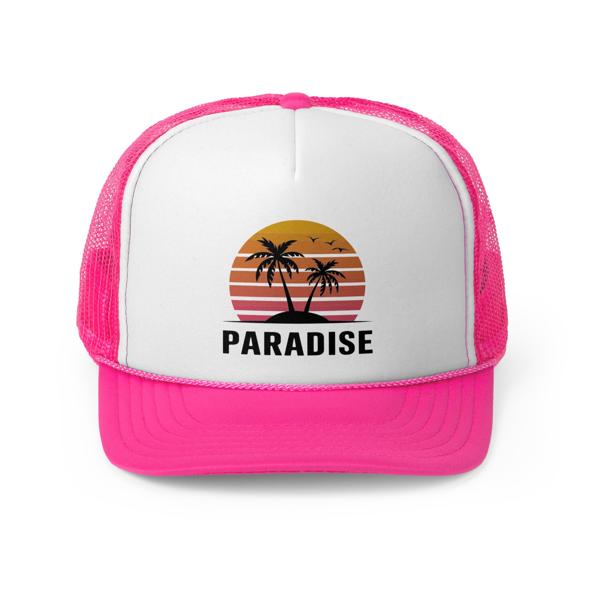 Paradise - Retro Trucker Cap - Throwback Paradise #