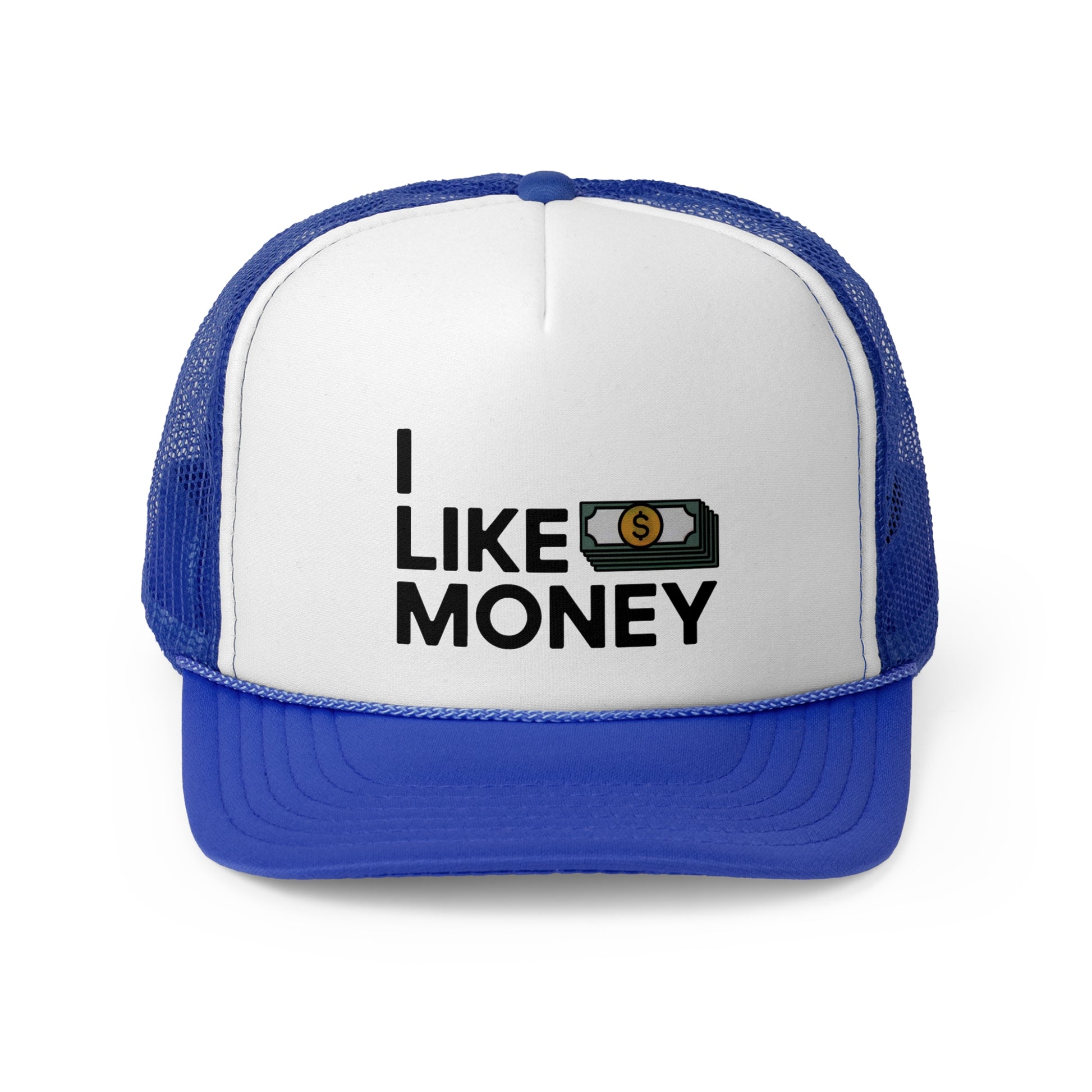 I like Money - Retro Trucker Cap - Throwback Paradise #