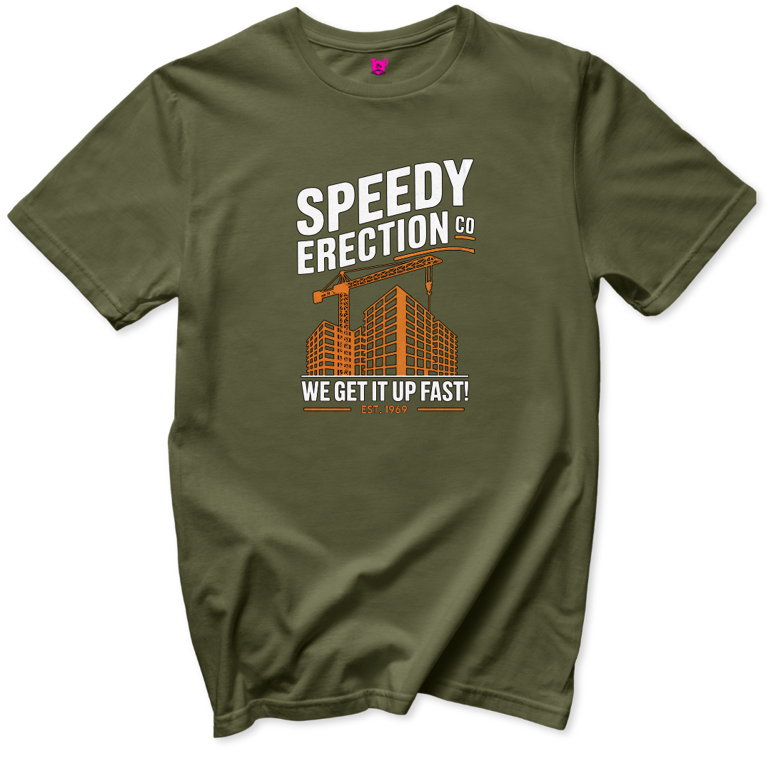 Speedy Erections T-Shirt - Throwback Paradise #