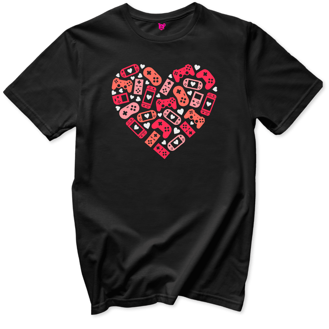 Controller Heart T-Shirt - Throwback Paradise #