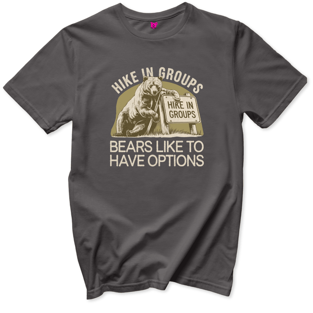 Printify T-Shirt Charcoal / S Bear Hiking Advice T-Shirt