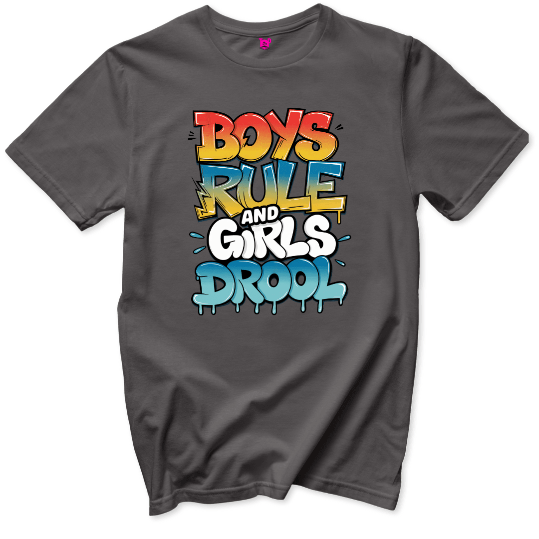 Boys Rule T-Shirt - Throwback Paradise #