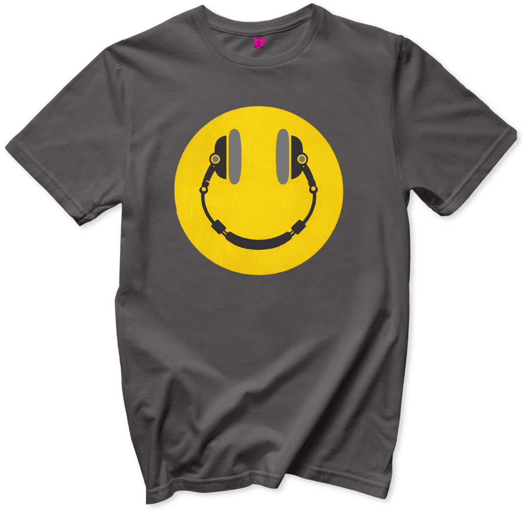 Printify T-Shirt Charcoal / S Happy Face T-Shirt