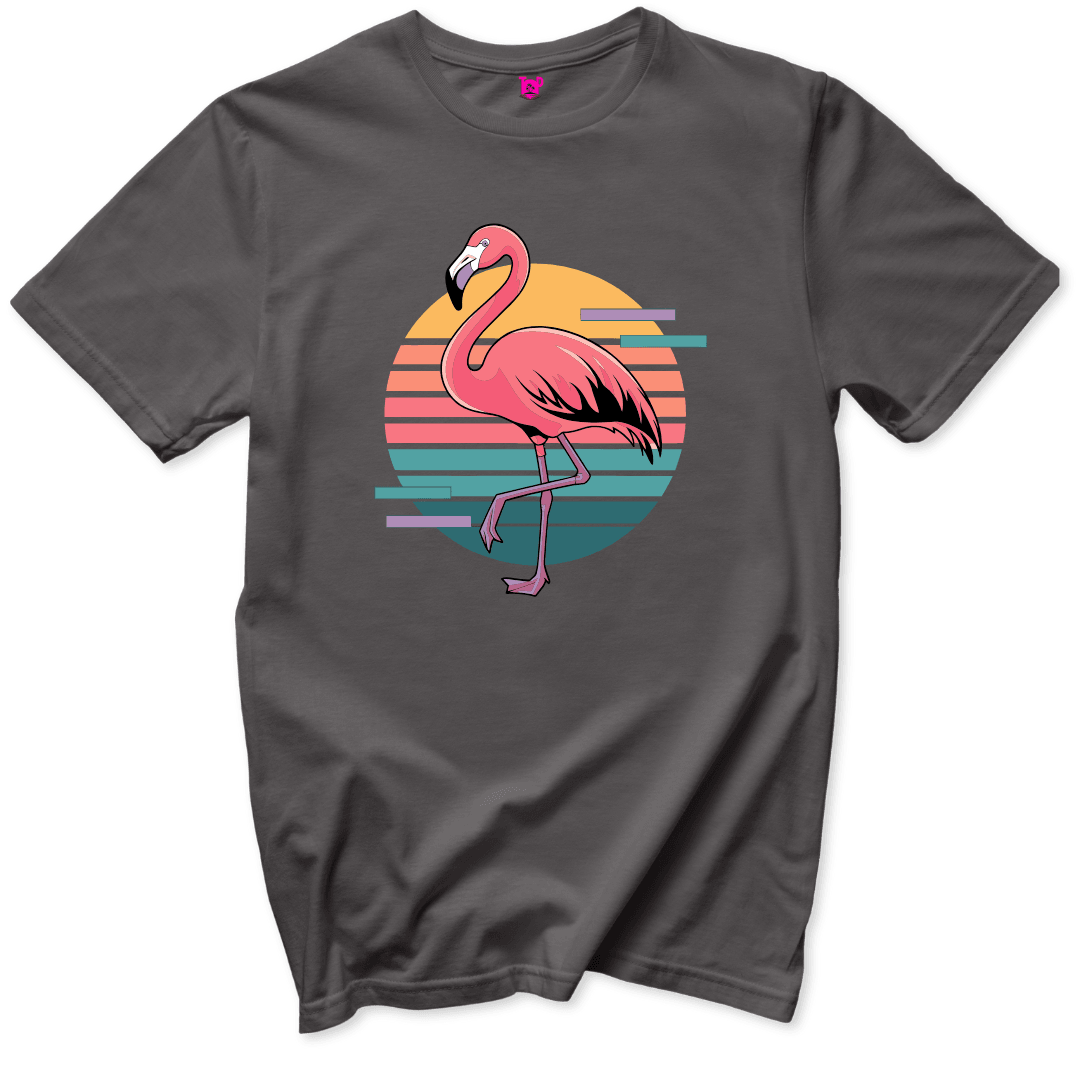 Retro Flamingo T-Shirt - Throwback Paradise #