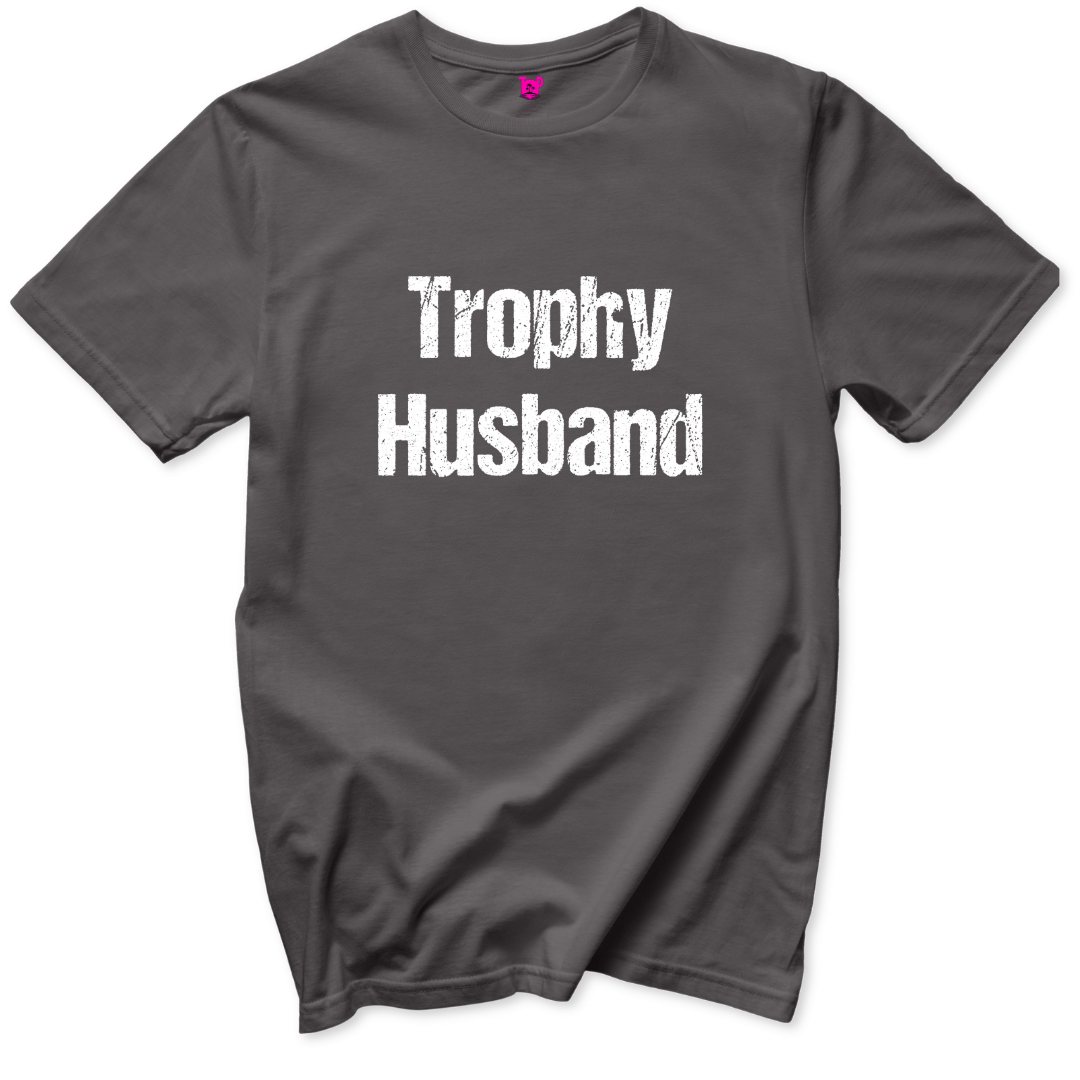 Printify T-Shirt Charcoal / S Trophy Husband T-Shirt