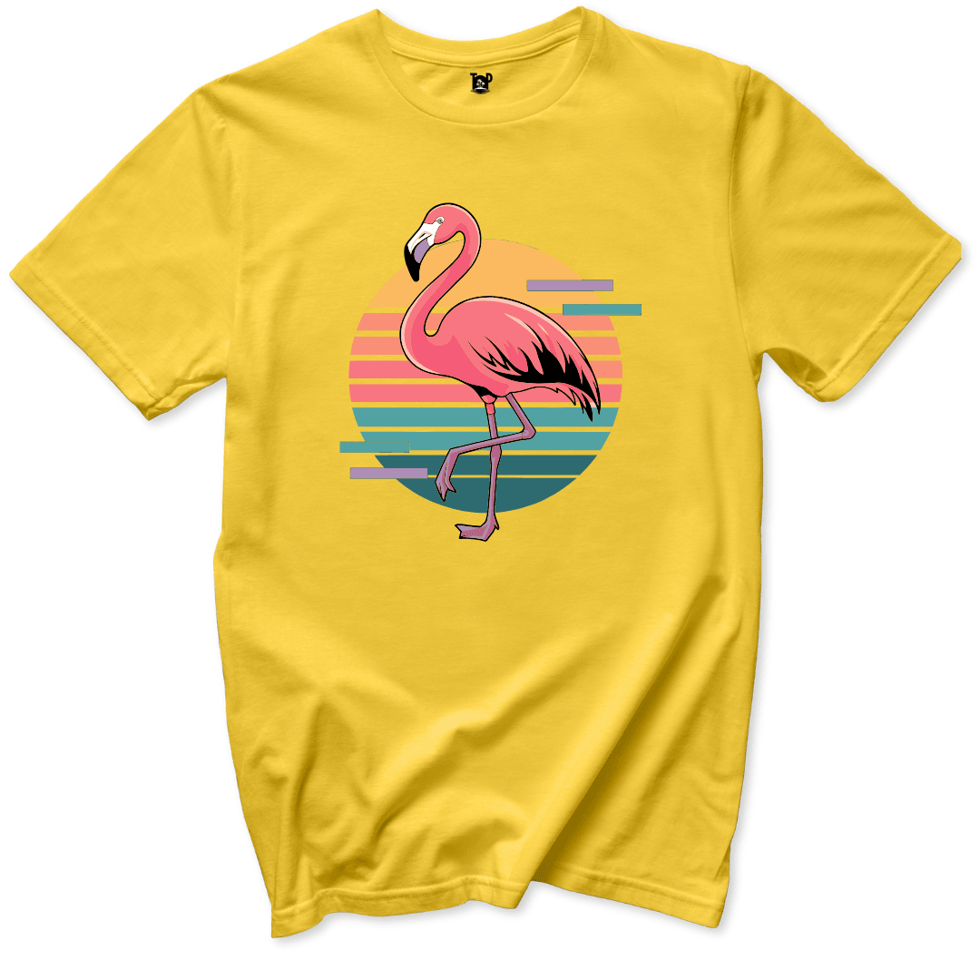 Retro Flamingo T-Shirt - Throwback Paradise #