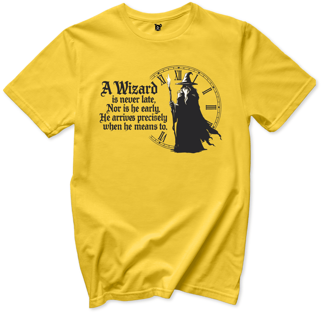 Printify T-Shirt Daisy / S Wizard never late T-Shirt