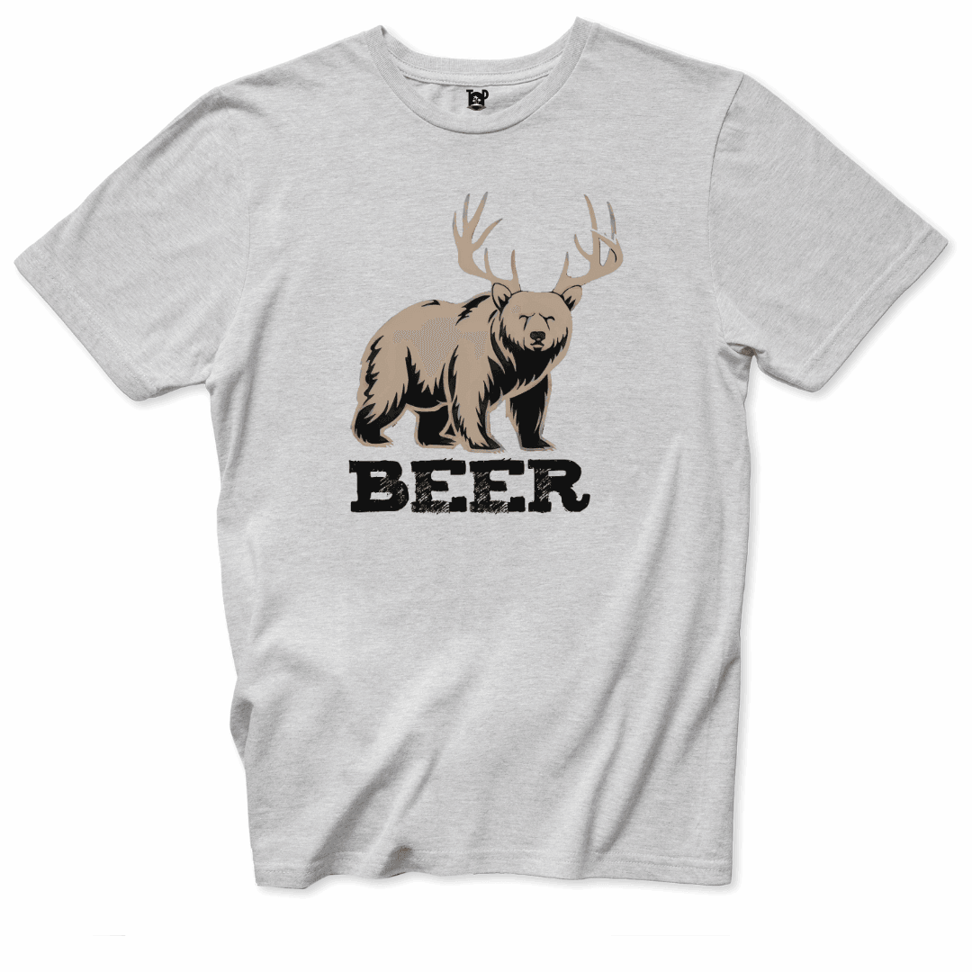 Printify T-Shirt Ice Grey / S BEER T-Shirt