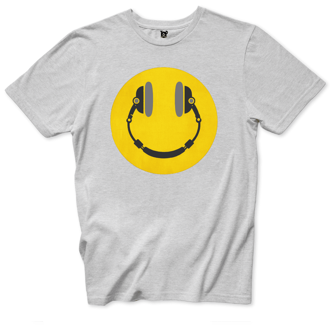 Printify T-Shirt Ice Grey / S Happy Face T-Shirt