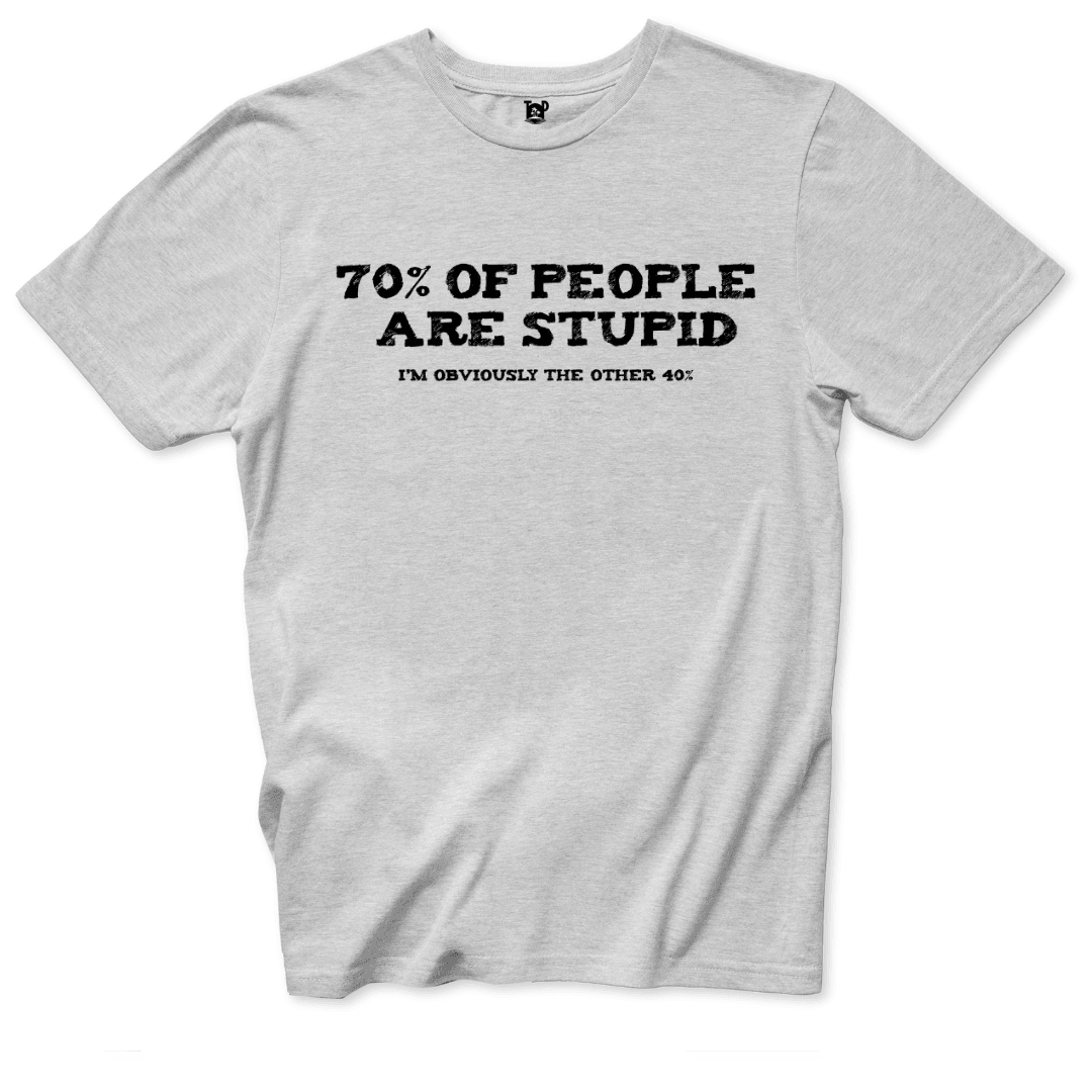 Printify T-Shirt Ice Grey / S People are stupid T-Shirt